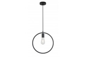 Deckenleuchte FIJA,2805,Kreis,AC220-240V,50/60Hz,1*E27,max.40W, IP20, Durchm.31,5cm,einfach schwarz