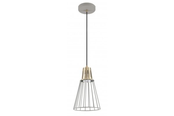 Deckenleuchte KALIOPE,8143,AC220-240V,50/60Hz,1*E27,max.40W,IP20, Durchm.18cm,einzeln,grau/gold