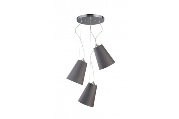Deckenleuchte KASEL 3, 6229, AC220-240V, 50/60Hz, 3*E27, max.40W, ø 46 cm, grau