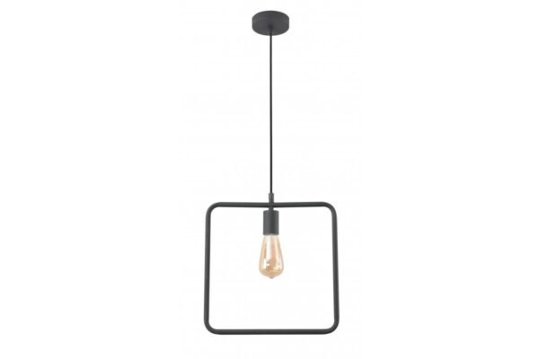 Deckenleuchte LIJA,2614 quadratisch,AC220-240V,50/60Hz,1*E27, max.40W, Durchmesser 29cmx10cm,einfach schwarz