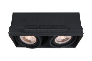 Milo,4755,AC220-240V, 50/60 Hz, 2* GU10, ES111,IP 20, eingebaut, ohne Rahmen schwarz