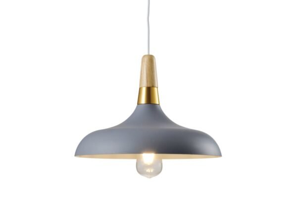 Deckenleuchte SKANDI 1,7368, AC220-240V,50/60Hz,1*E27, IP20,DURCHM. 35 CM,einfach,grau