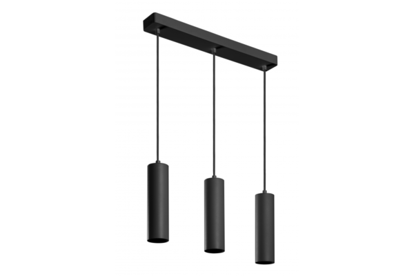 Hängeleuchte TRESOS , 3xGU10, Aluminiuminium, IP20, max. 3x20W, schwarz