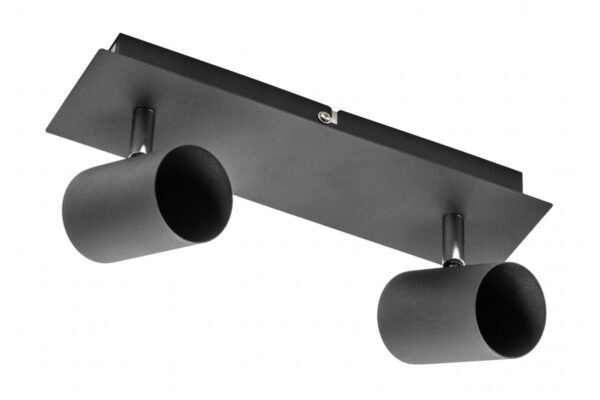 Deckenleuchte VENETO, IP20, max. 20W, 2 x GU10, rund, schwarz