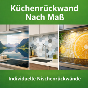 Küchenrückwand nach Maß mit individuellen Nischenrückwänden in verschiedenen Designs
