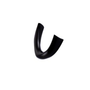 Schwarz seidenmatt Pulverbeschichtung PC0