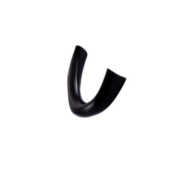 Schwarz seidenmatt Pulverbeschichtung PC0