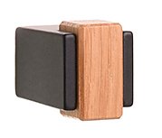 Schwarz matt pulverbeschichtet B50 + Holzbügel