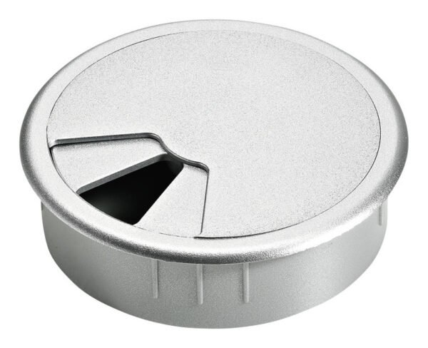 Het­tich 9131025 MB Ka­bel­durch­lass rund 80mm H 23 5mm Kunst­stoff chrom­op­tik matt