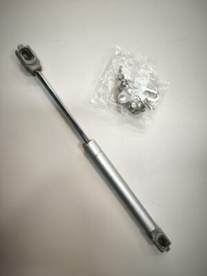 GTV Gasdruckfeder INDUSTRY 100N grau – Möbelfeder Klappenbeschlag mit Dämpfer PD-G0100-02-N02 ohne Montagescheibe