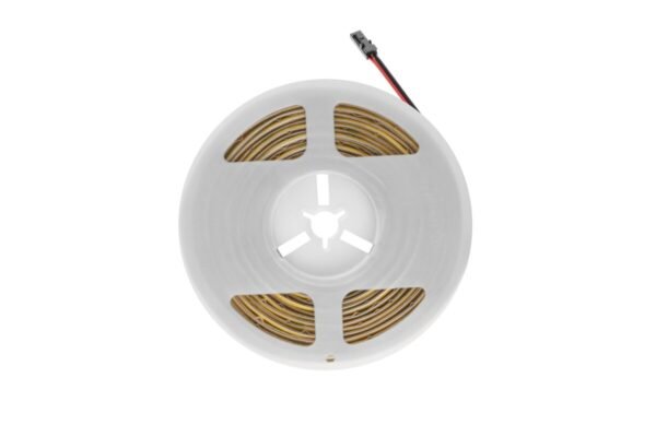 COB LED-Streifen 24V frei geschnitten, 528LEDs/m, 8mm, 10W/m, gelfrei, warmweiß, 2x1m Mini-Amp-Kabel