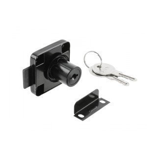 GTV Square 138 (chrom) Stahlschloss, Stahlschlüssel, schwarz, neue Version ZZ-KM-138N-20-S
