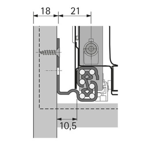 Auszugsführung Quadro V6 Push to