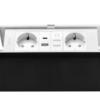 MULTISOFT Möbelsteckdose 2x Schuko-Steckdose, USB