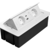 MULTISOFT Möbelsteckdose 2x Schuko-Steckdose, USB