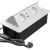 MULTISOFT Möbelsteckdose 2x Schuko-Steckdose, USB