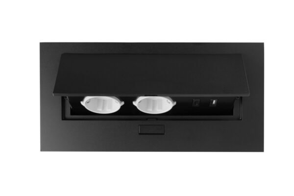 GTV Möbelsteckdose 2x Schuko USB