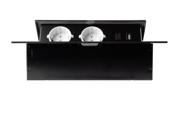 GTV Möbelsteckdose 2x Schuko USB