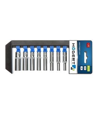 Högert Steckschlüsselsatz 1/4“, lang, 8