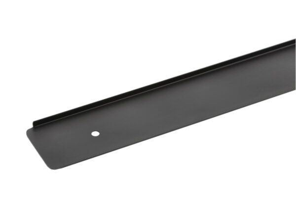 GTV Seitenschiene rechts 38 mm schwarz L 600mm – Aluminium Möbelleiste Abschlussprofil für Arbeitsplatten LMB-BOCZ38L-20M