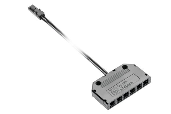 Stecker für LED-Beleuchtung, Verteiler schwarz