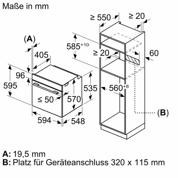 Serie 2 Einbau-Backofen 60 x